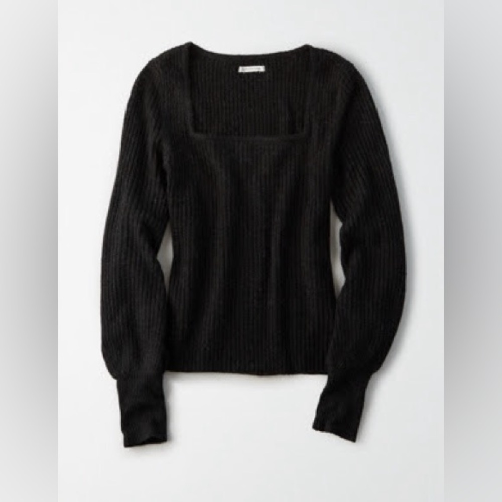 American Eagle Square Neck Body Con Sweater